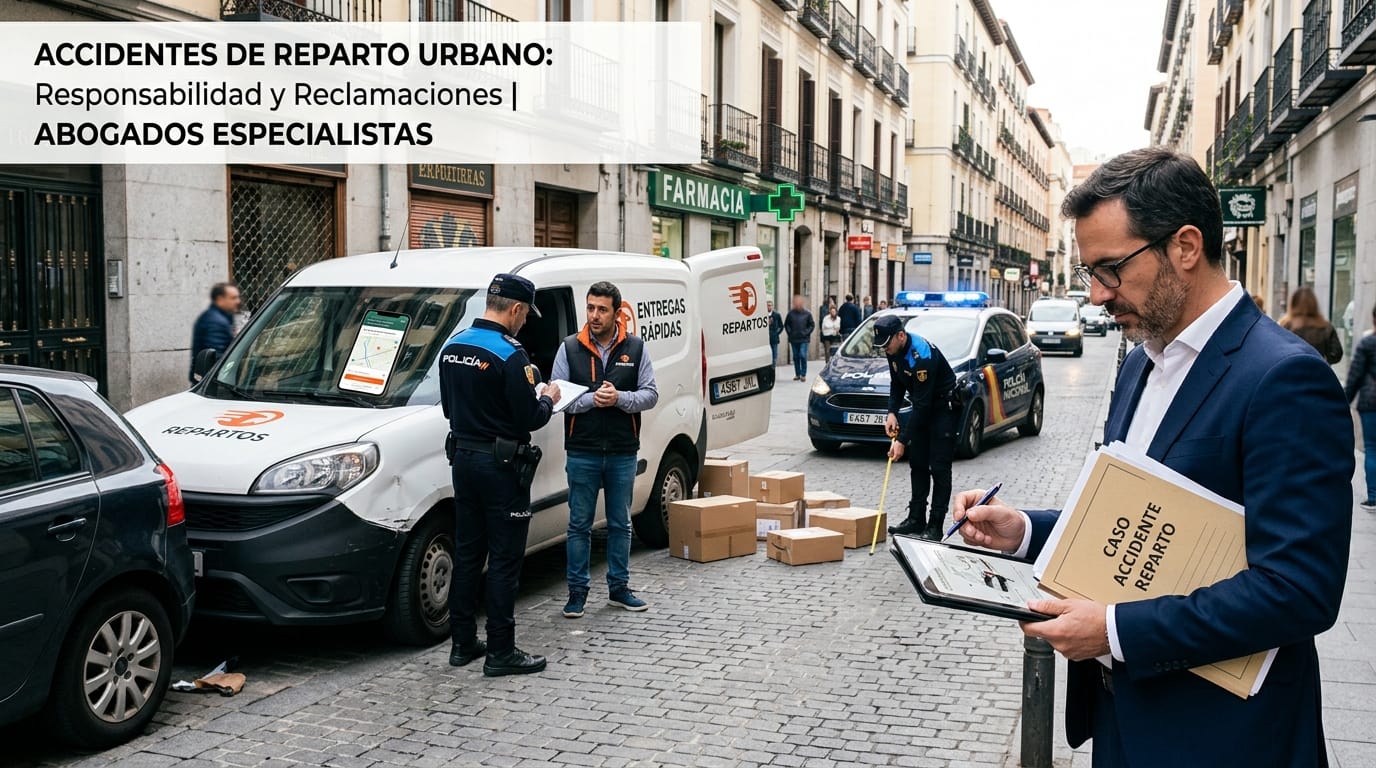 Accidentes con vehículos de reparto de última milla en 2026 y evidencia de app